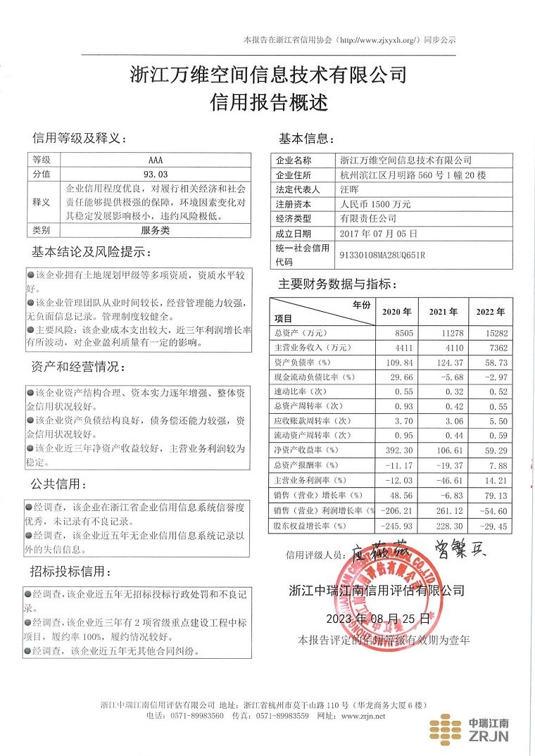 浙江万维空间信息技术有限公司