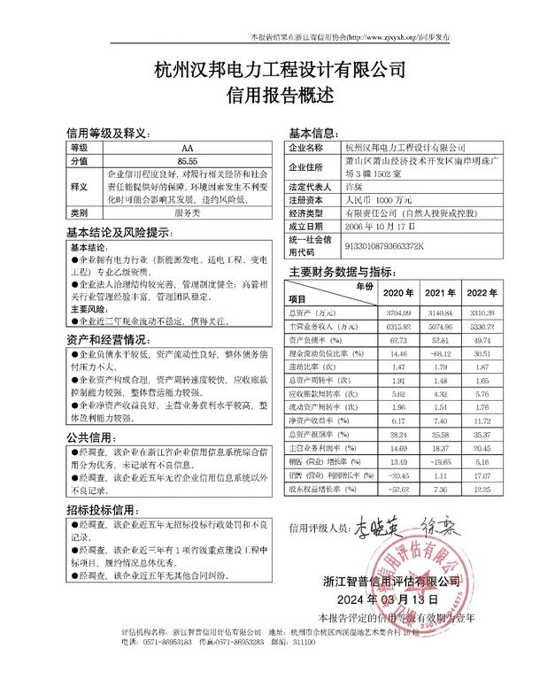 杭州汉邦电力工程设计有限公司