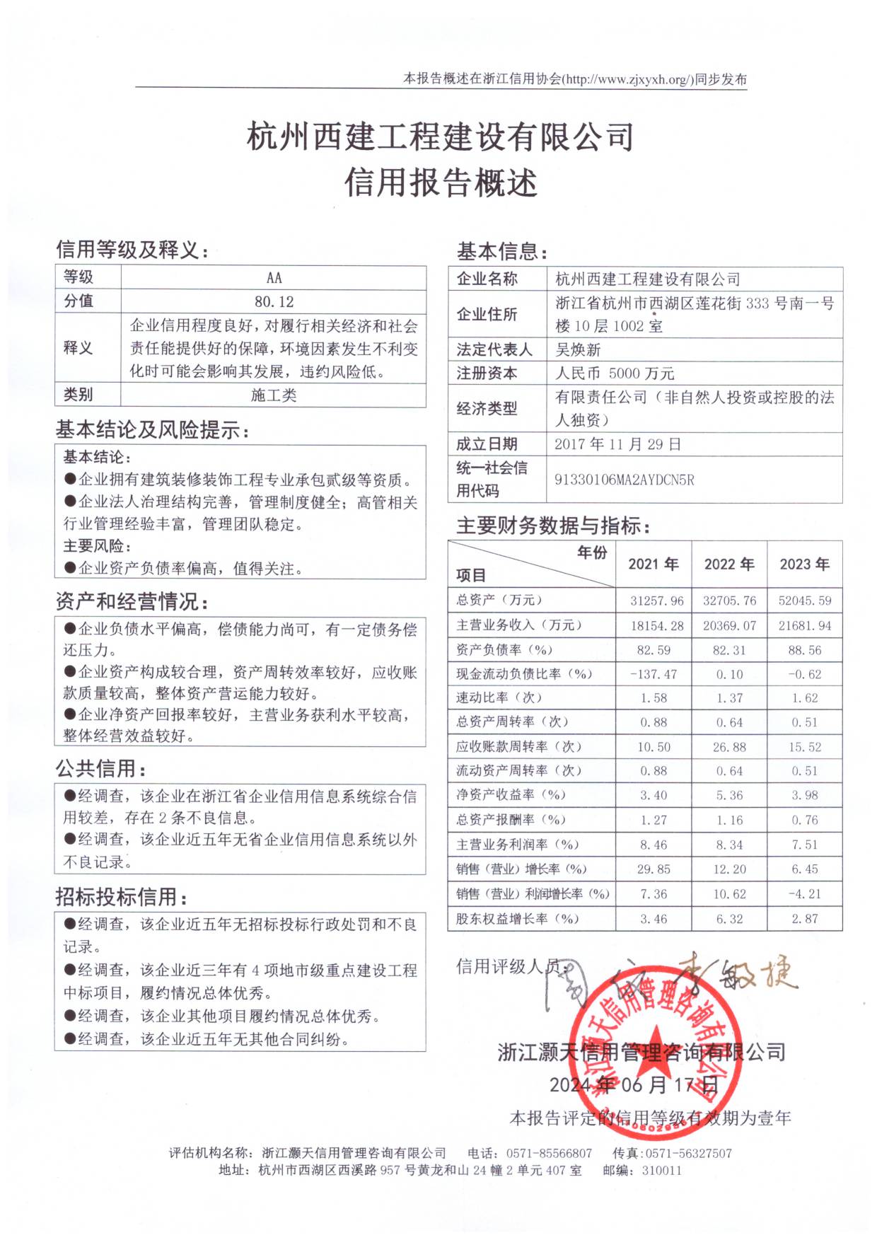 杭州西建工程建设有限公司