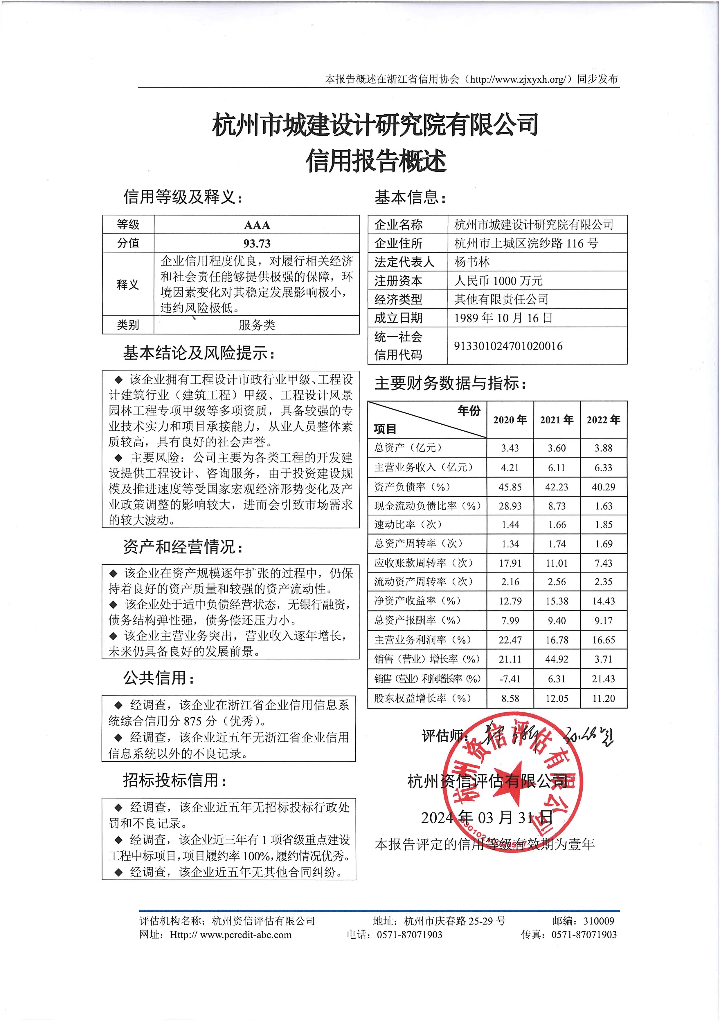 杭州市城建设计研究院有限公司