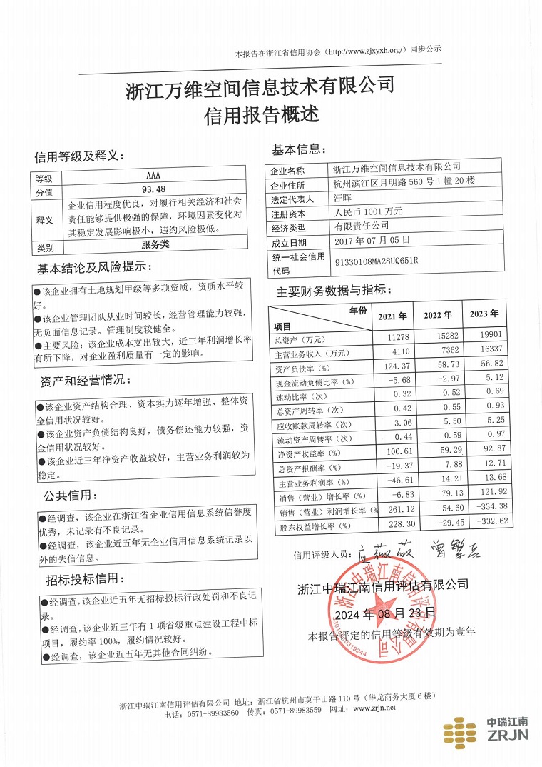 浙江万维空间信息技术有限公司