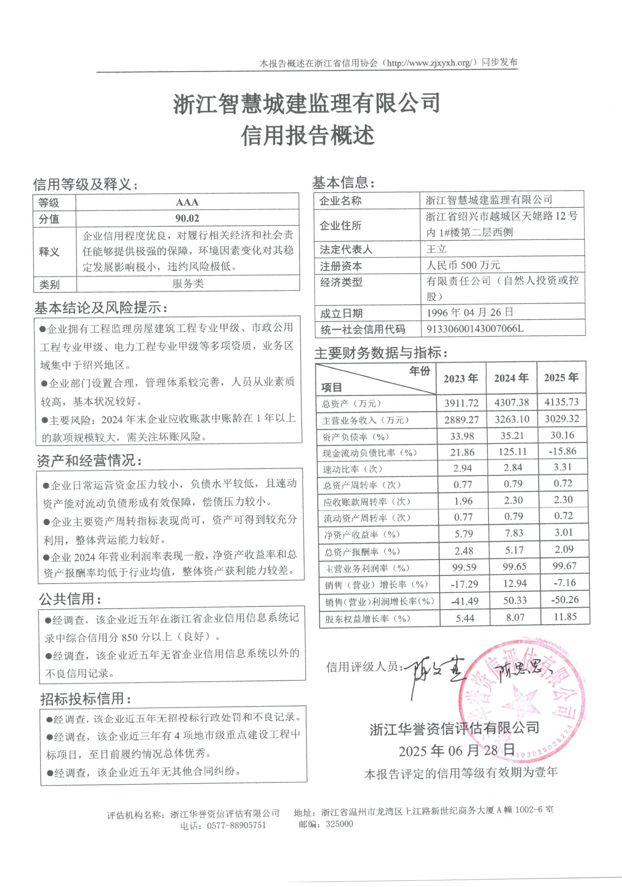 浙江智慧城建监理有限公司